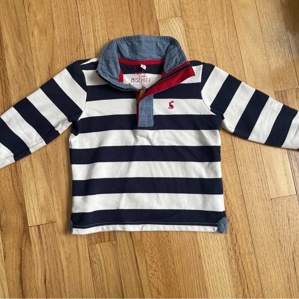 Joules Quarter Zip - size 3T